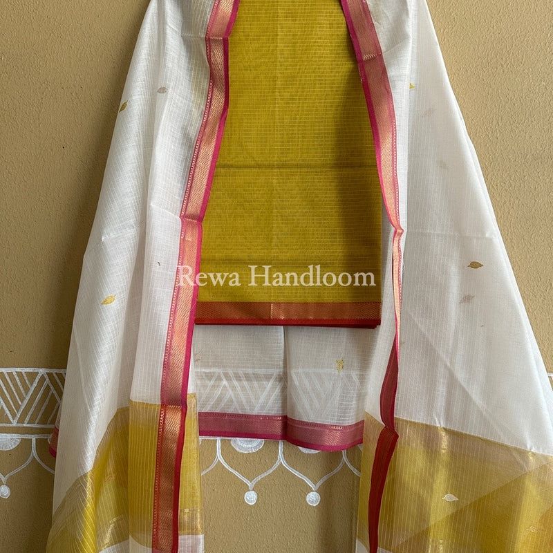 Maheshwari Motifs Top-Dupatta Set