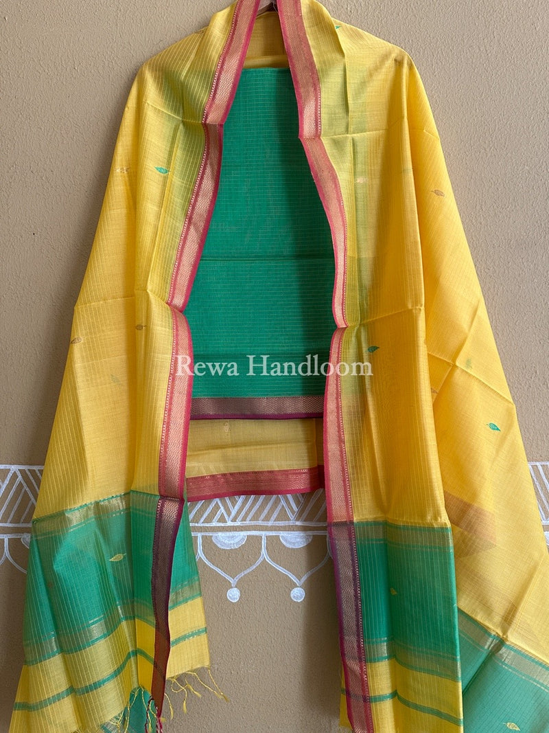 Maheshwari Motifs Top-Dupatta Set