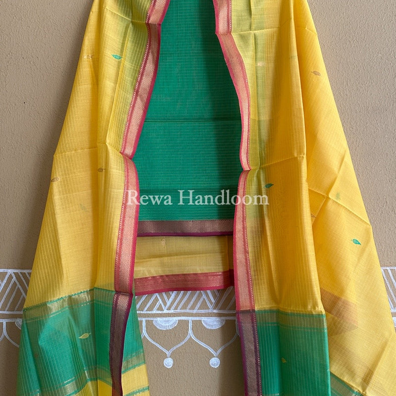 Maheshwari Motifs Top-Dupatta Set