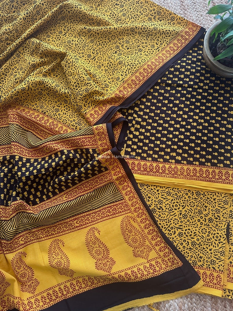 Bagh Print Cotton Suit