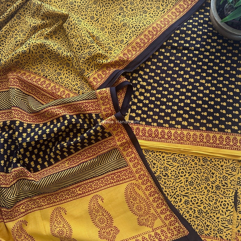 Bagh Print Cotton Suit