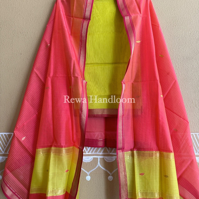 Maheshwari Motifs Top-Dupatta Set
