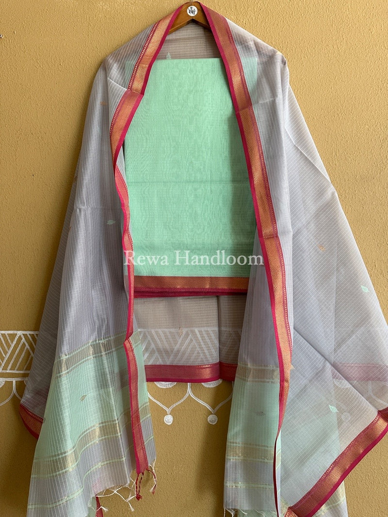 Maheshwari Motifs Top-Dupatta Set