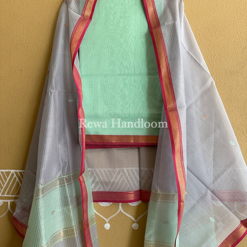 Maheshwari Motifs Top-Dupatta Set