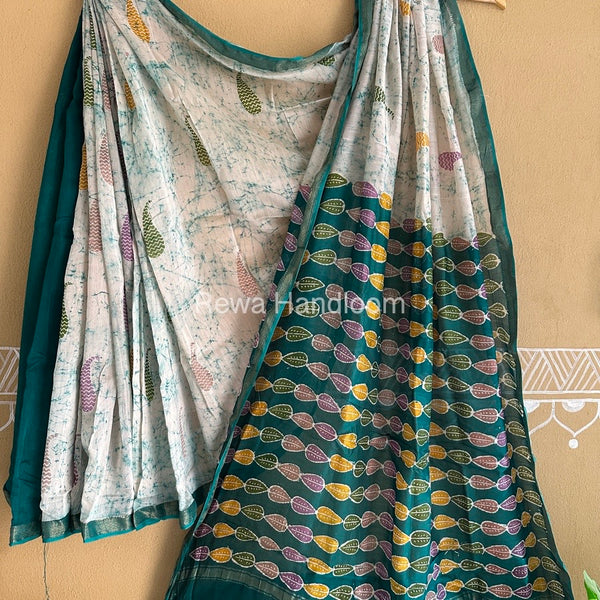 Maheshwari Batik Indonesian Print Saree