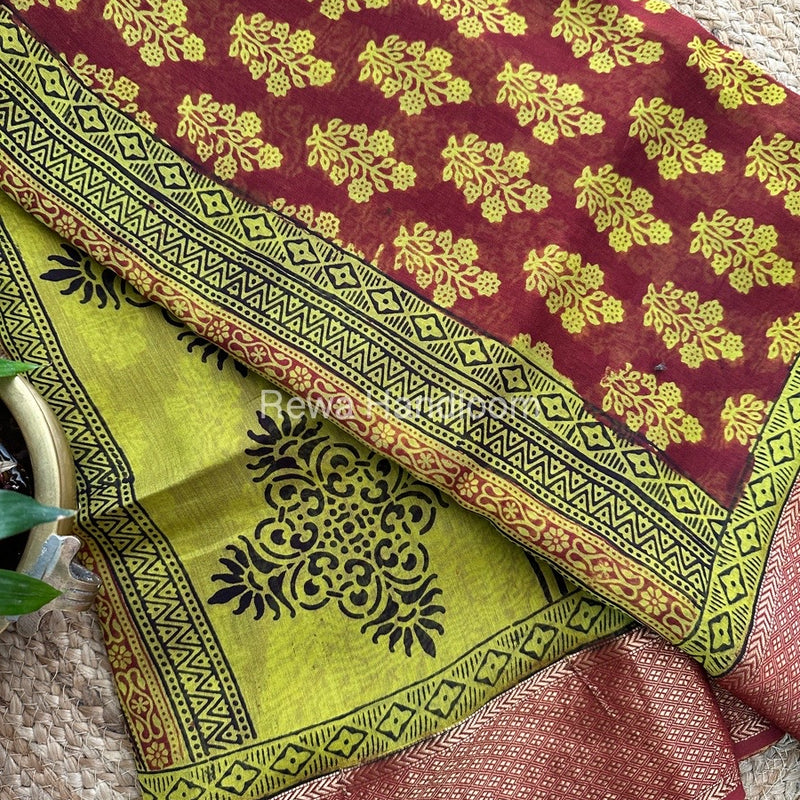 Maheshwari Bagh Print Saree