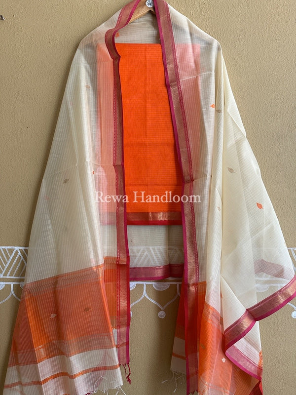 Maheshwari Motifs Top-Dupatta Set