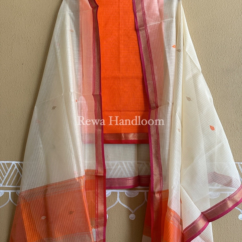 Maheshwari Motifs Top-Dupatta Set