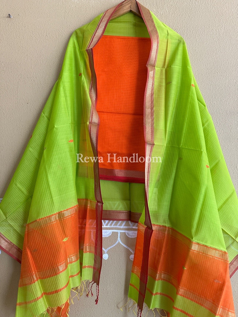 Maheshwari Motifs Top-Dupatta Set