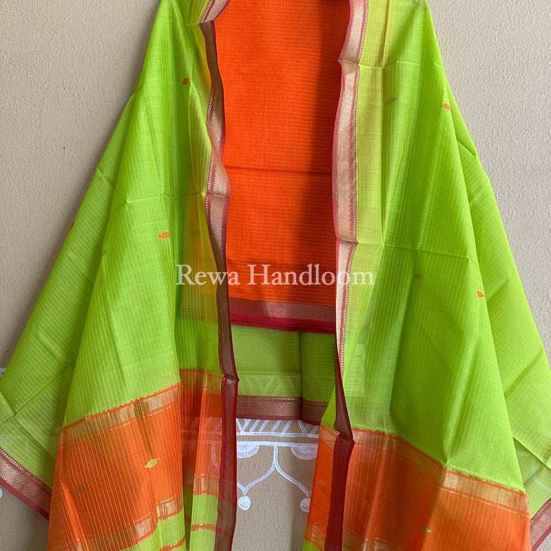 Maheshwari Motifs Top-Dupatta Set