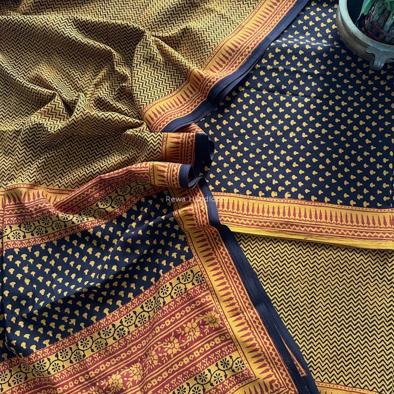 Bagh Print Cotton Suit 