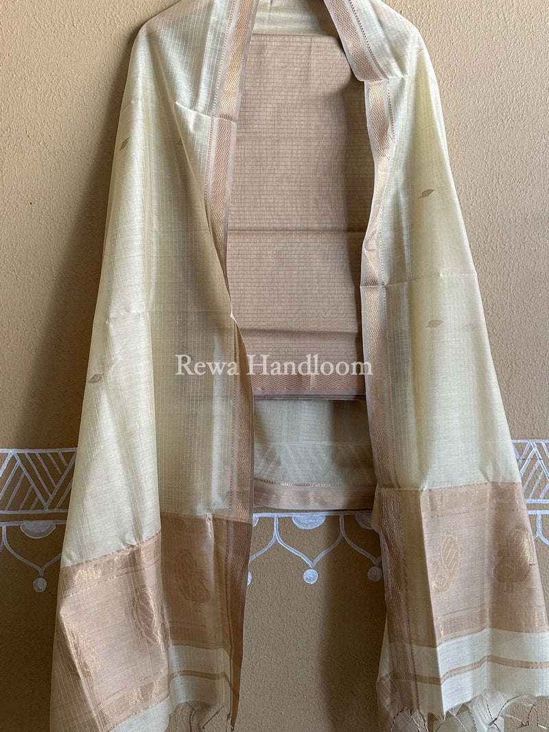 Maheshwari Motifs Top-Dupatta Set