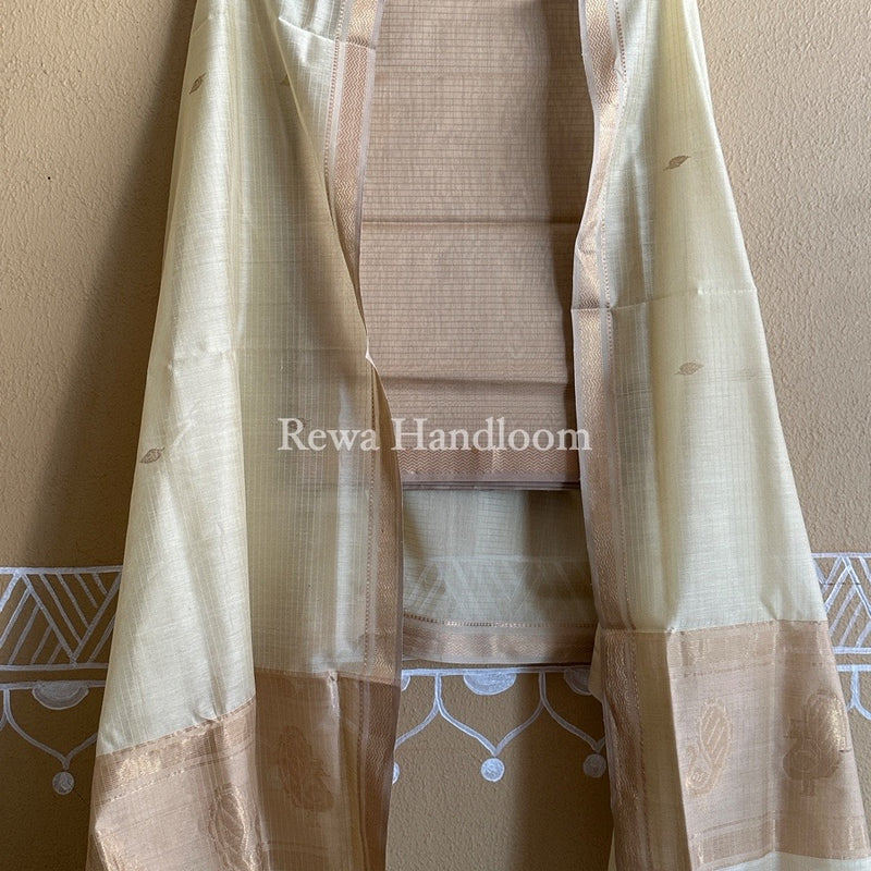 Maheshwari Motifs Top-Dupatta Set