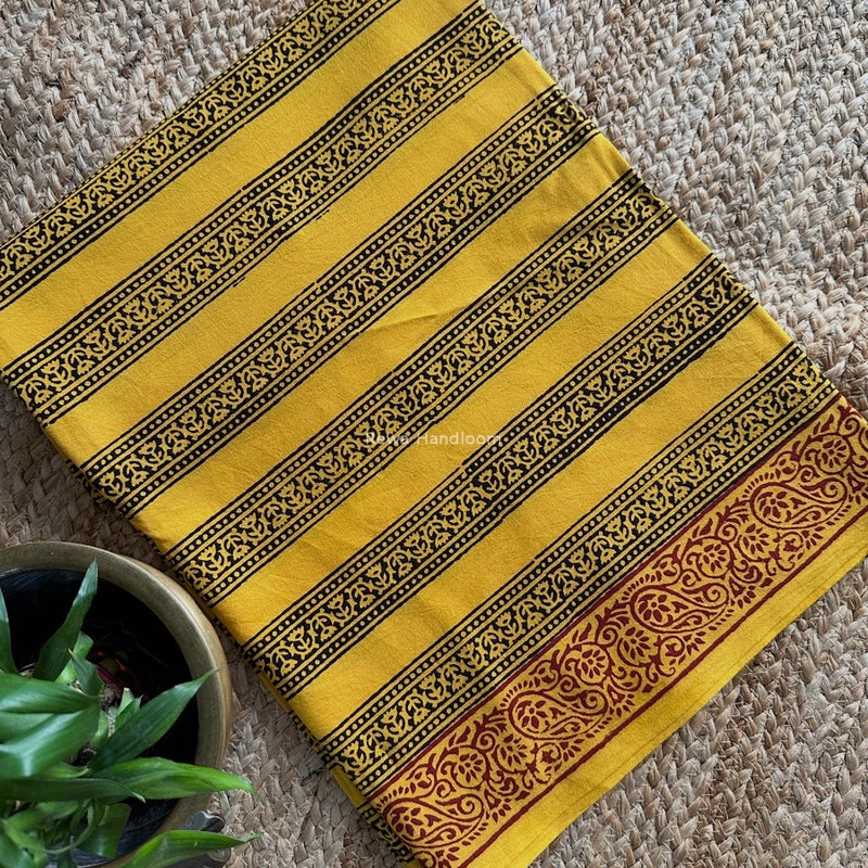 Yellow Bagh Print Cotton Suit BCSP0176