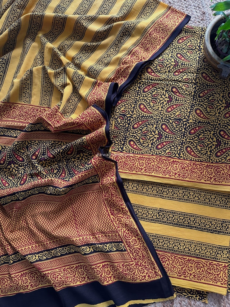 Bagh Print Cotton Suit 