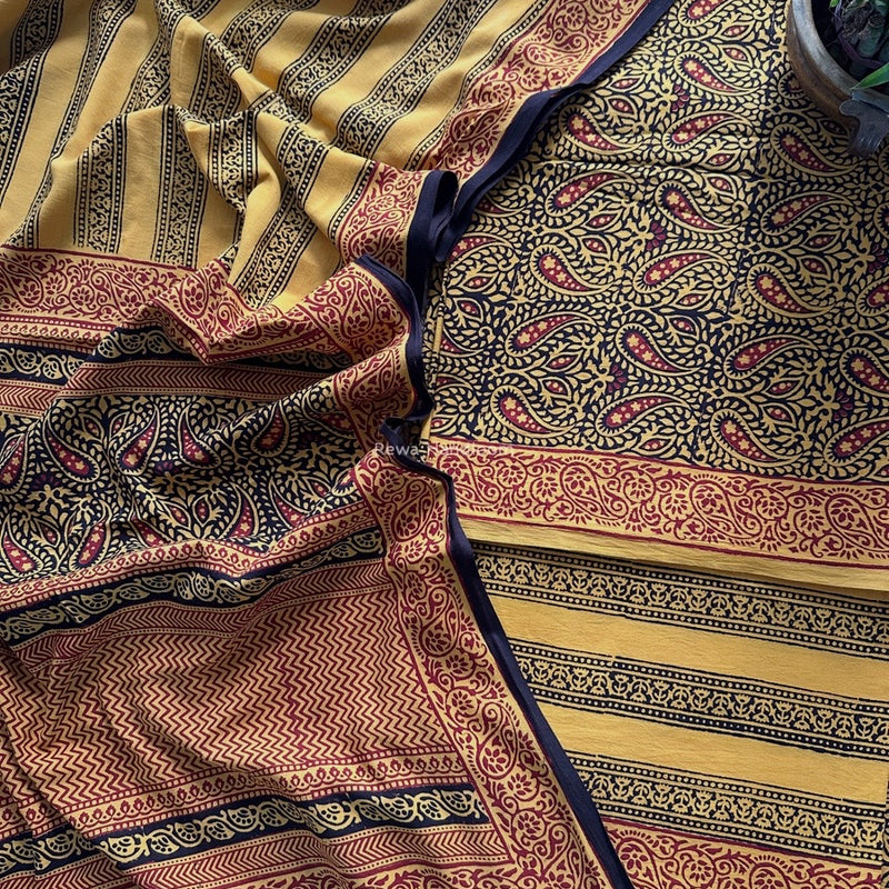 Bagh Print Cotton Suit 