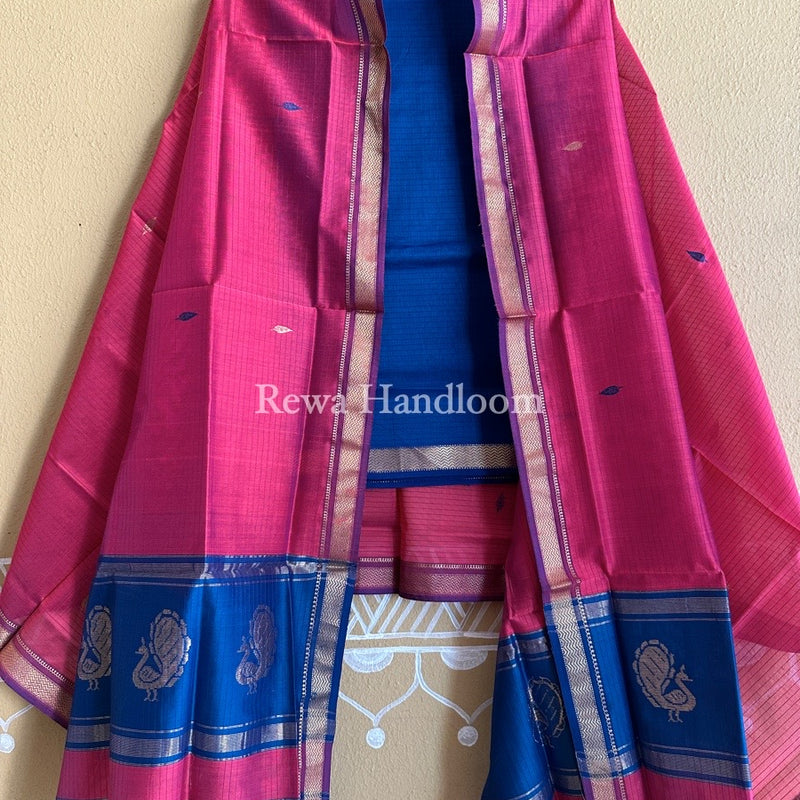 Maheshwari Motifs Top-Dupatta Set