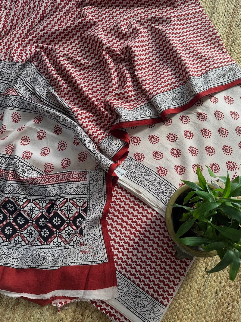 Bagh Print Cotton Suit 