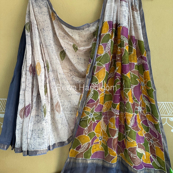 Maheshwari Batik Indonesian Print Saree