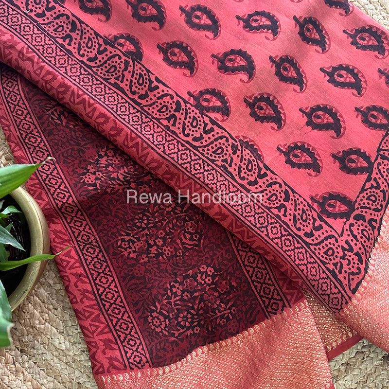 Maheshwari Bagh Print Saree