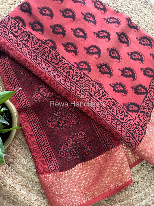 Maheshwari Bagh Print Saree