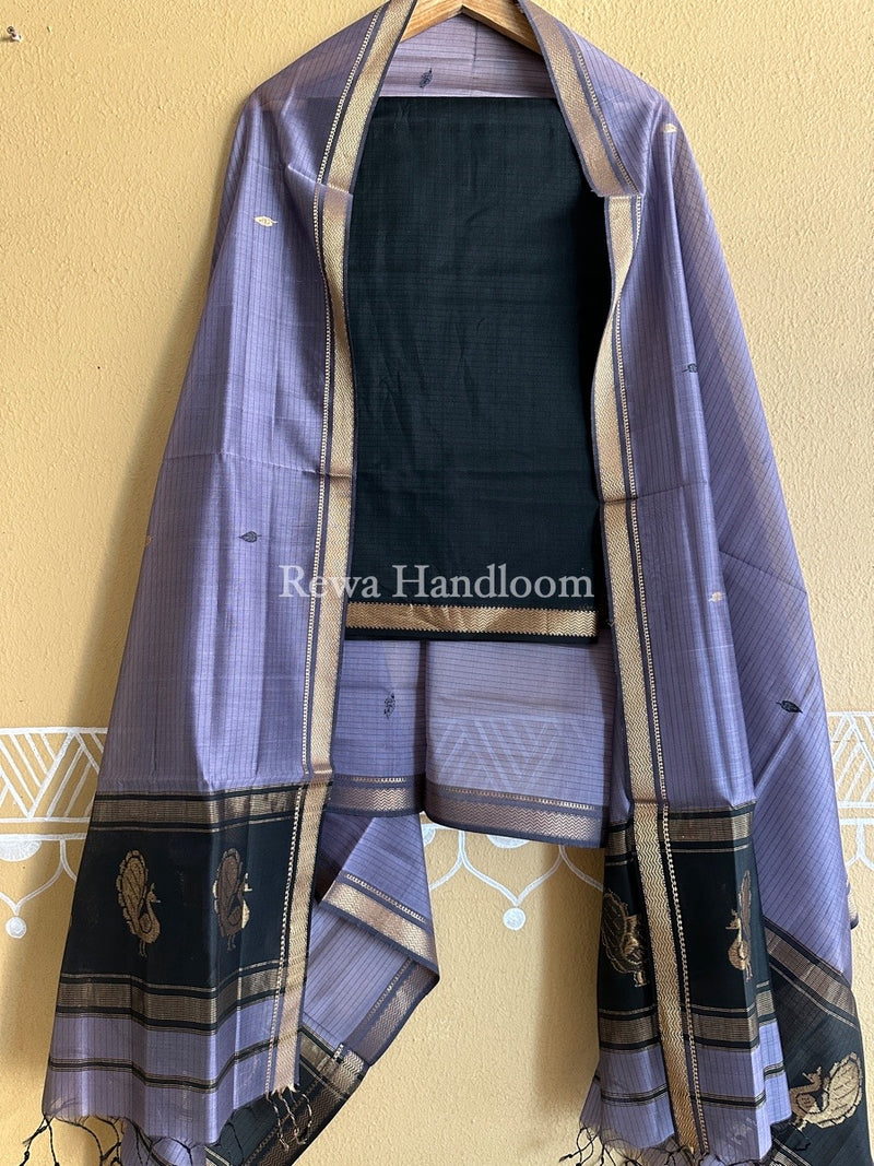 Maheshwari Motifs Top-Dupatta Set