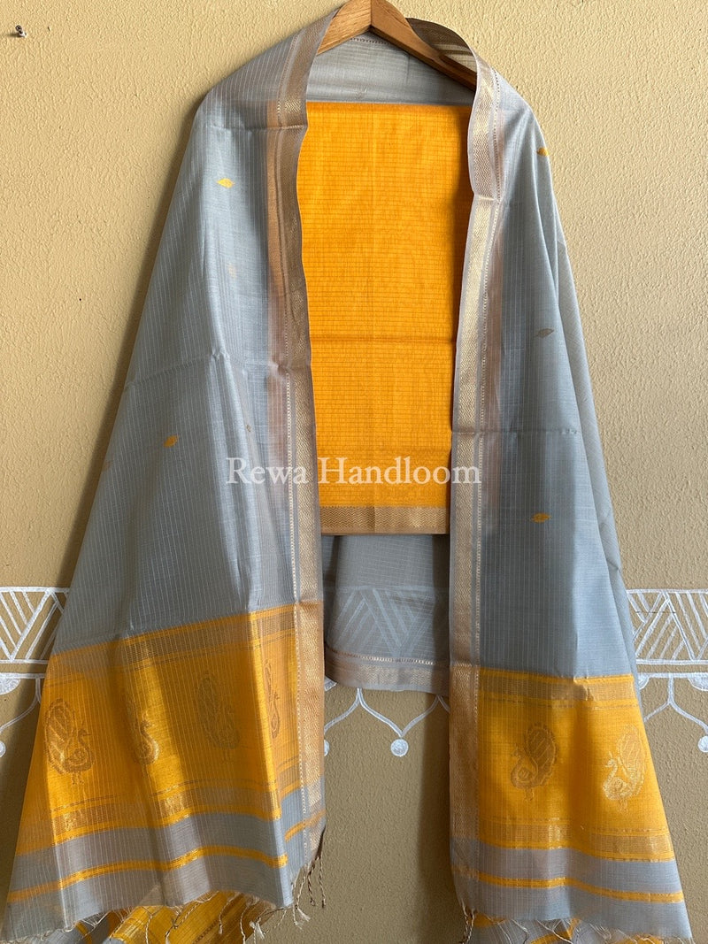 Maheshwari Motifs Top-Dupatta Set