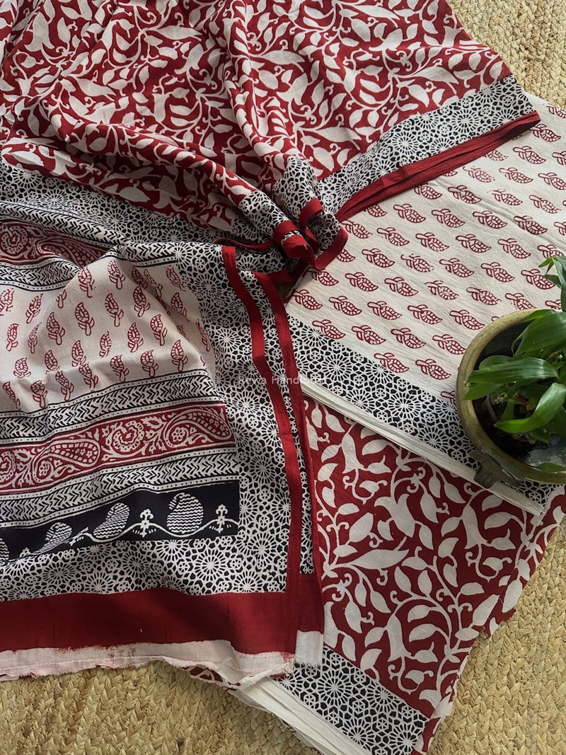 Bagh Print Cotton Suit 