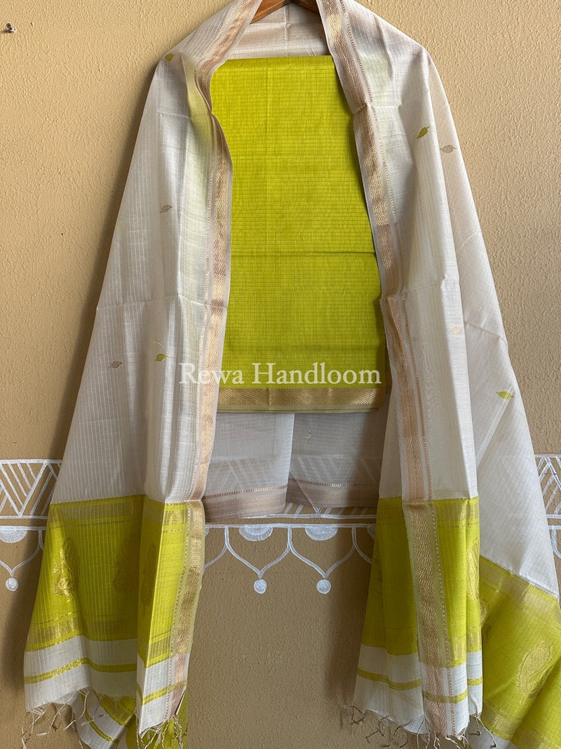 Maheshwari Motifs Top-Dupatta Set
