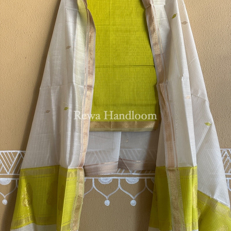 Maheshwari Motifs Top-Dupatta Set