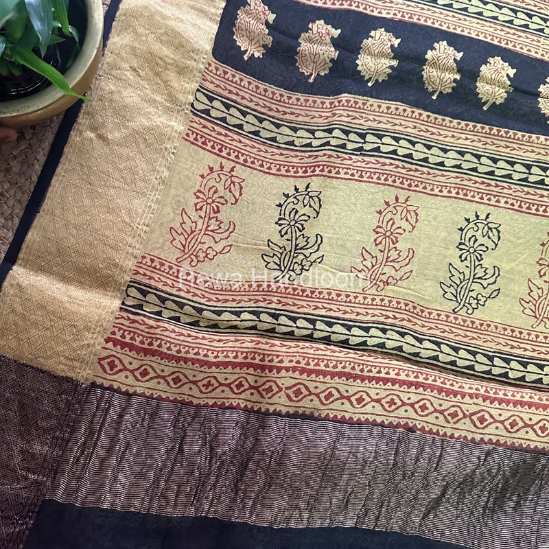 Maheshwari Green Bagh Print Saree BPSS047