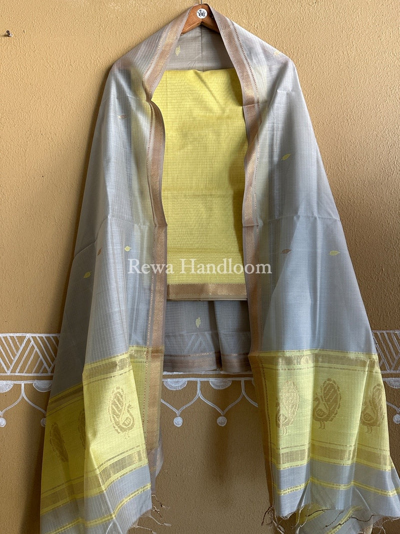 Maheshwari Motifs Top-Dupatta Set