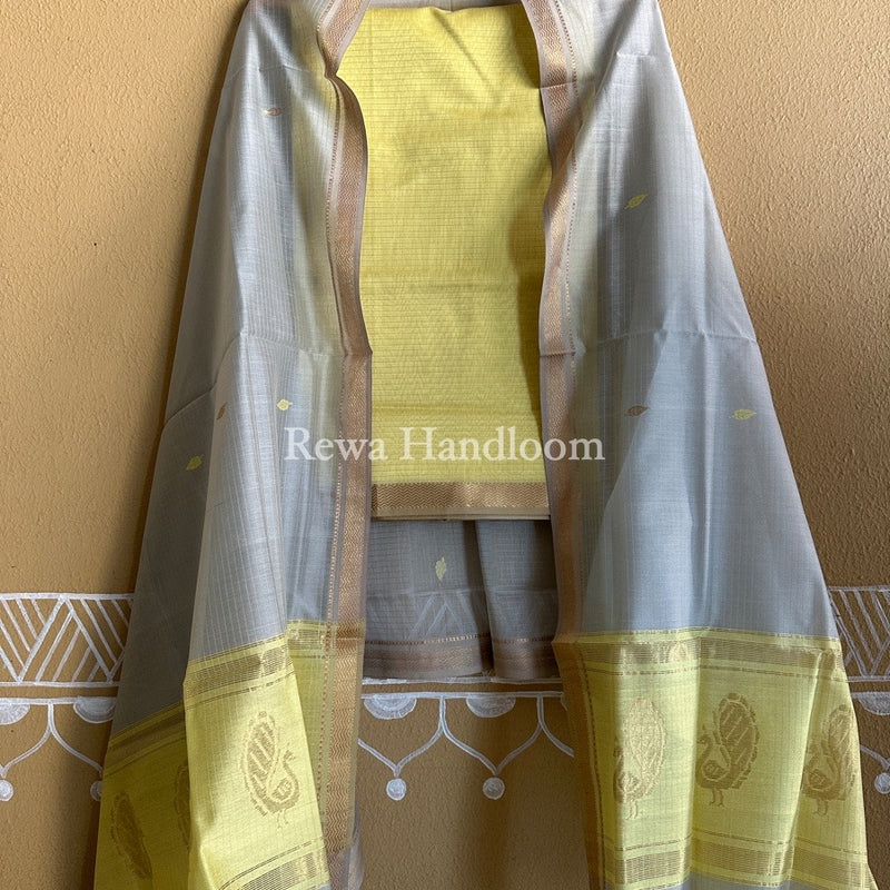 Maheshwari Motifs Top-Dupatta Set