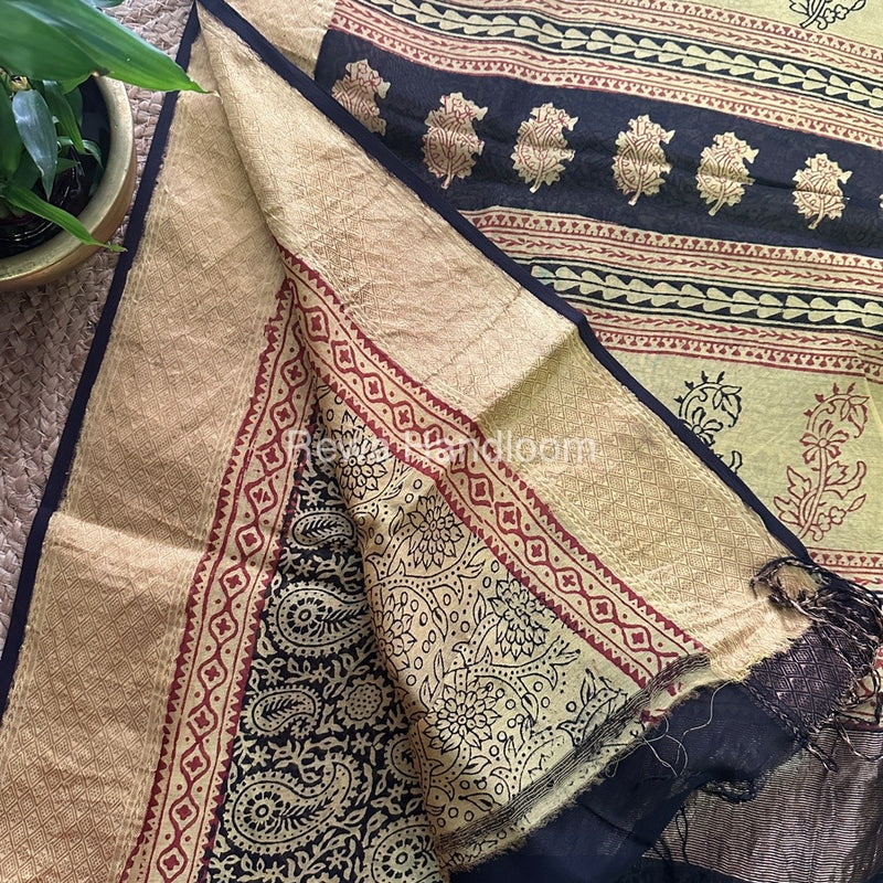 Maheshwari Green Bagh Print Saree BPSS047