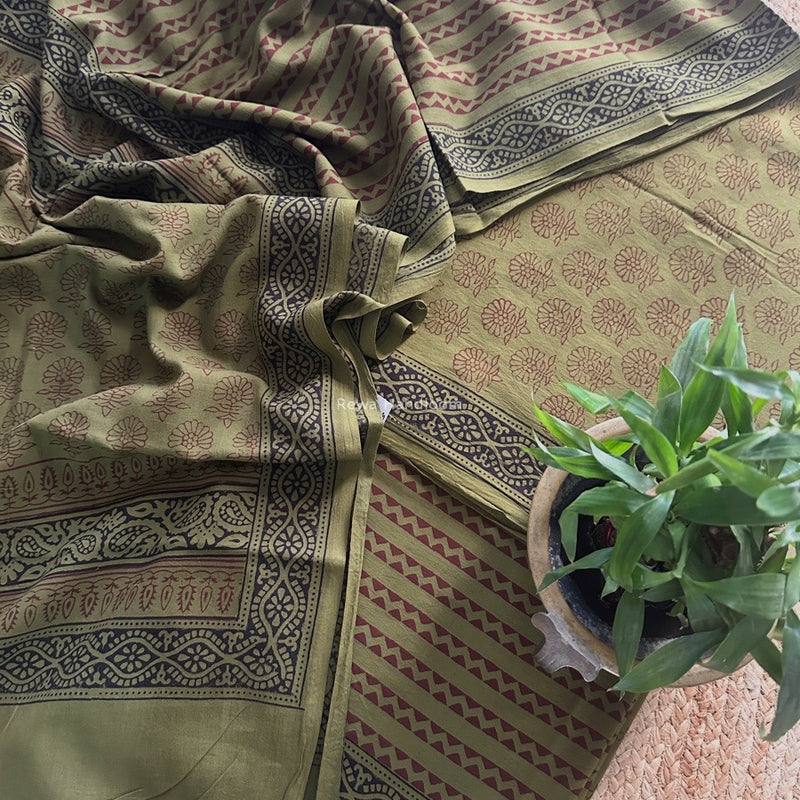 Bagh Print Cotton Suit 