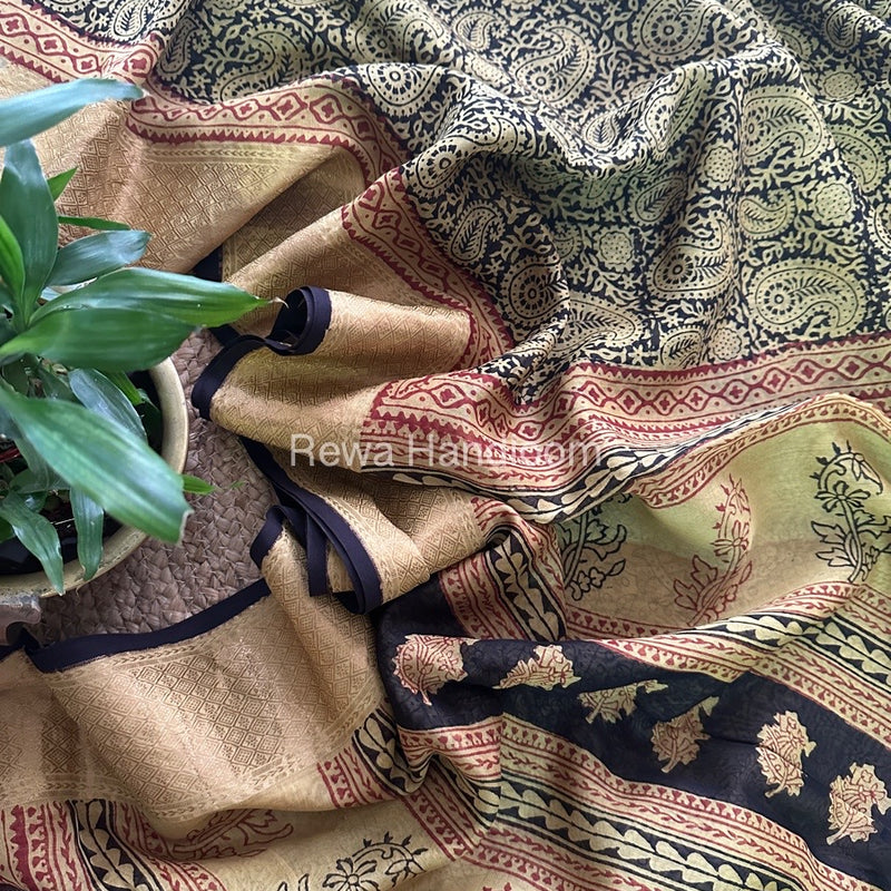 Maheshwari Green Bagh Print Saree BPSS047