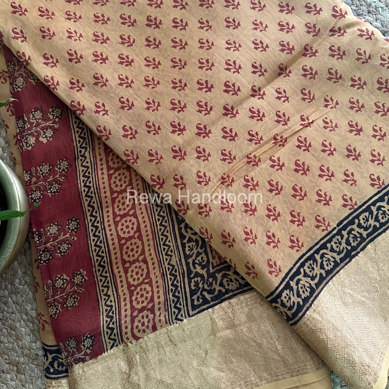 Maheshwari Bagh Print Saree