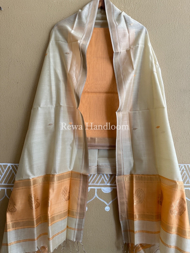Maheshwari Motifs Top-Dupatta Set