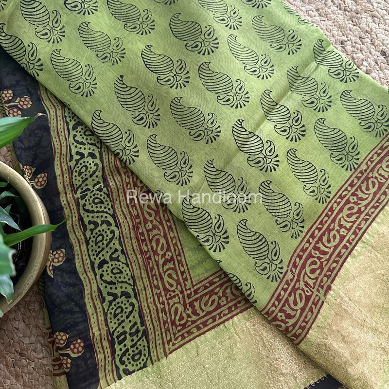Maheshwari Bagh Print Saree