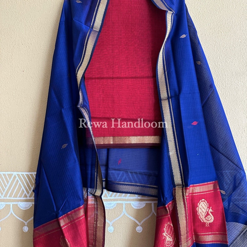 Maheshwari Motifs Top-Dupatta Set