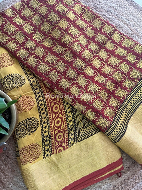 Maheshwari Bagh Print Saree
