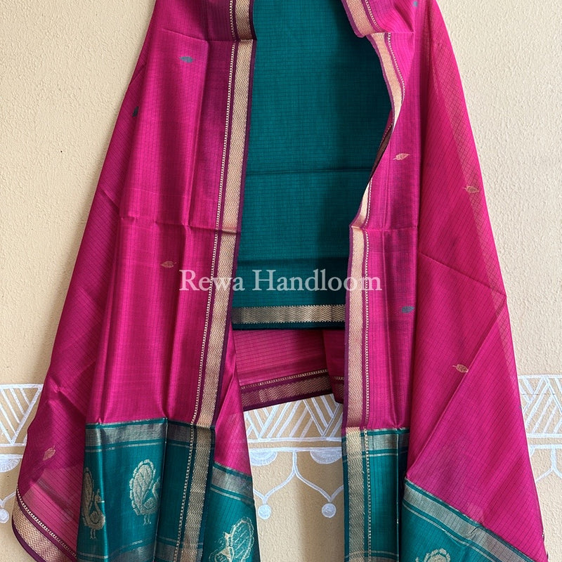 Maheshwari Motifs Top-Dupatta Set