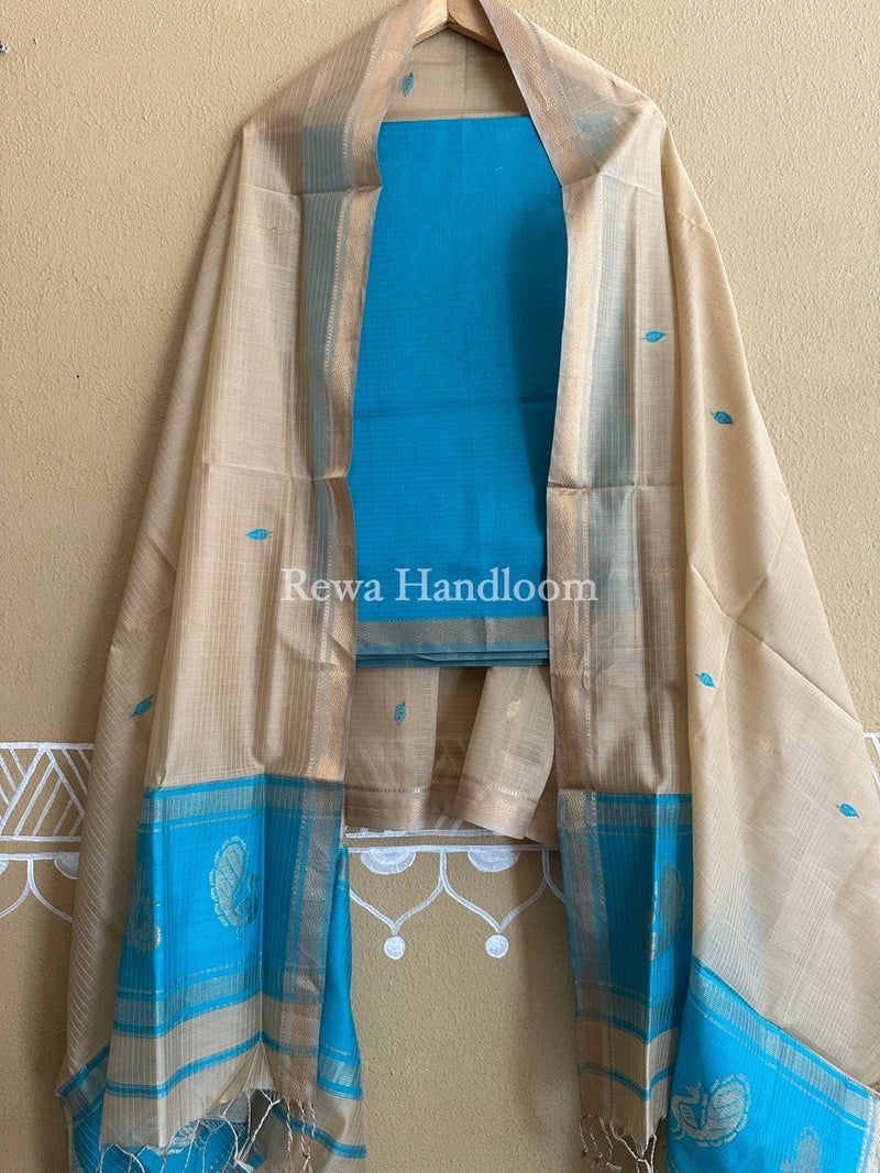 Maheshwari Motifs Top-Dupatta Set