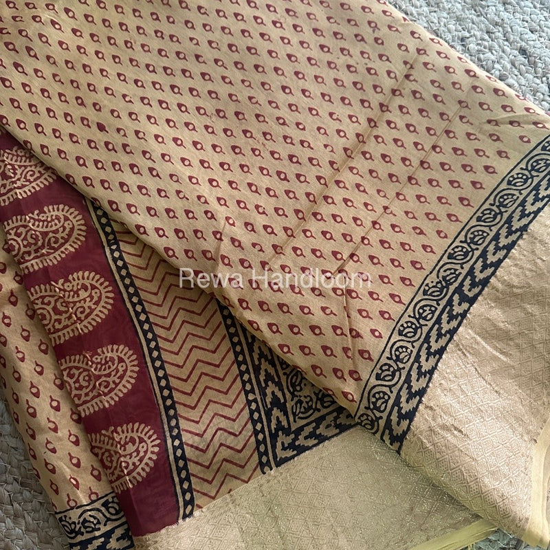 Maheshwari Bagh Print Saree