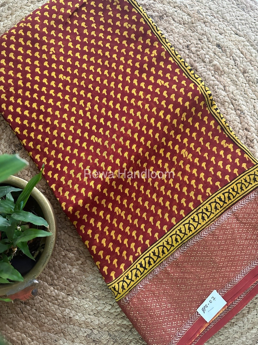 Maheshwari Bagh Print Saree