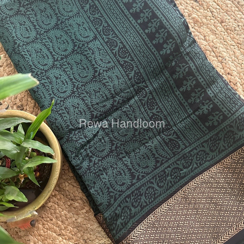 Maheshwari Green Bagh Print Saree BPSS013
