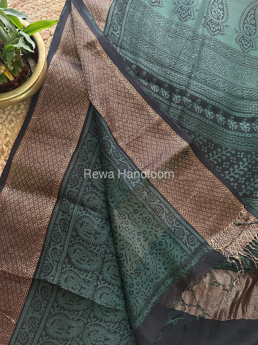 Maheshwari Green Bagh Print Saree BPSS013