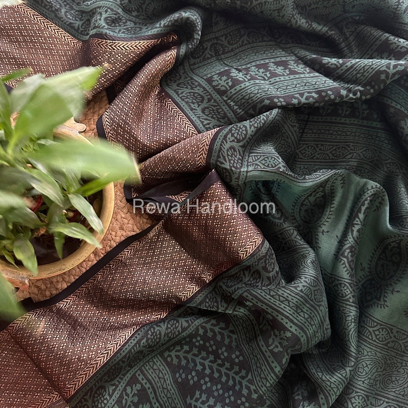 Maheshwari Green Bagh Print Saree BPSS013