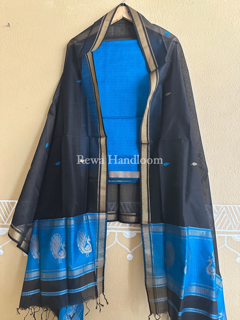 Maheshwari Motifs Top-Dupatta Set