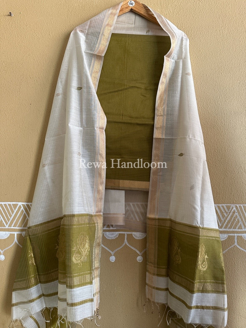 Maheshwari Motifs Top-Dupatta Set